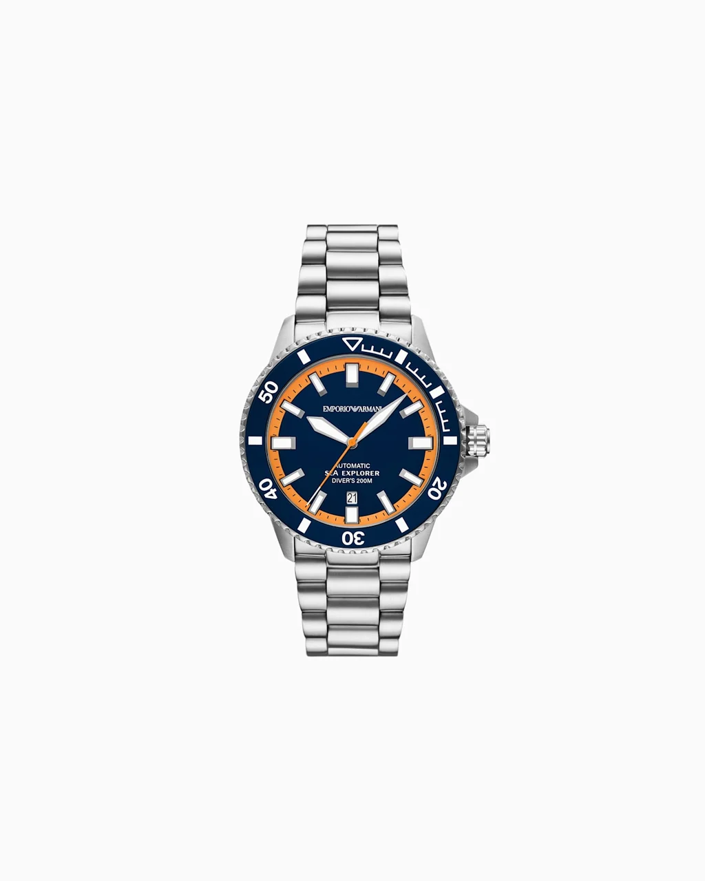 Emporio Armani Sea Explorer Automatic Stainless Steel Watch AR60090 42 mm kol saati