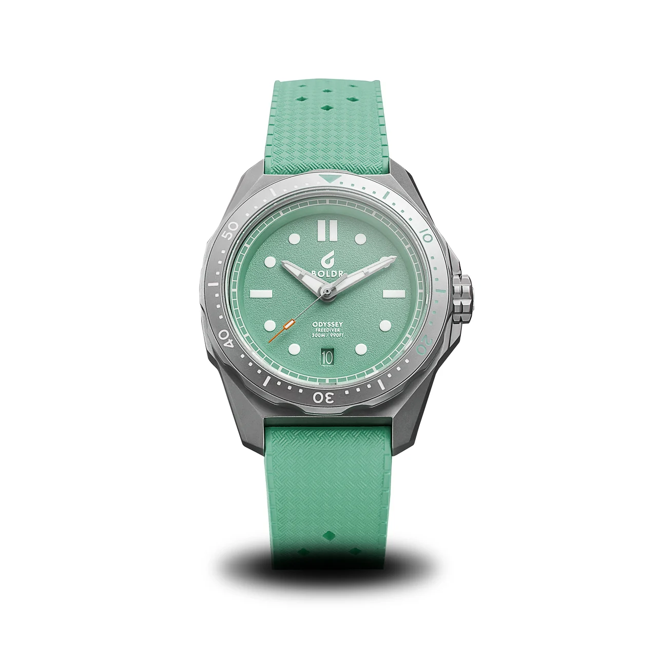 BOLDR Supply Co. Odyssey Freediver Mint Green OD-FMG-SS-20-48 40 mm kol saati