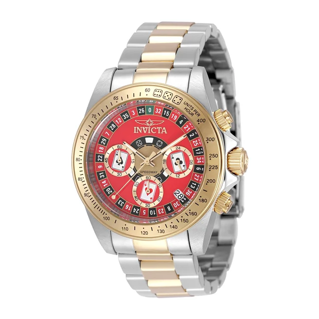 Invicta Speedway Montecarlo Watch - 39.5mm. Gold. Steel (50495) kol saati