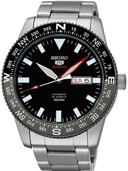 Seiko Sports 24-Jewel, Automatic with Rotating Compass Bezel #SRP669J1 kol saati