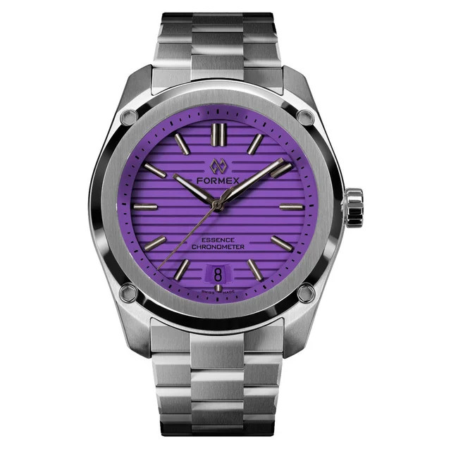 Formex Essence 39mm Swiss Splash Automatic Chronometer with Lavender Purple Dial #0333-1-6