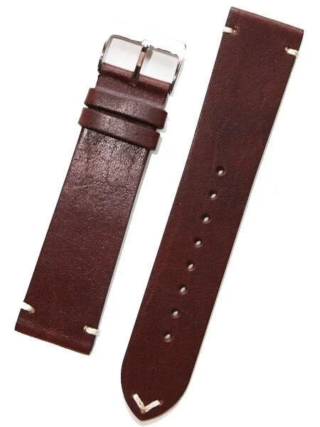 Toscana Horween Vintage Style Brown Calfskin Leather with Matching Lining and Hand-Stitching #INS-HOR02 INS-HOR02-0001 kol saati