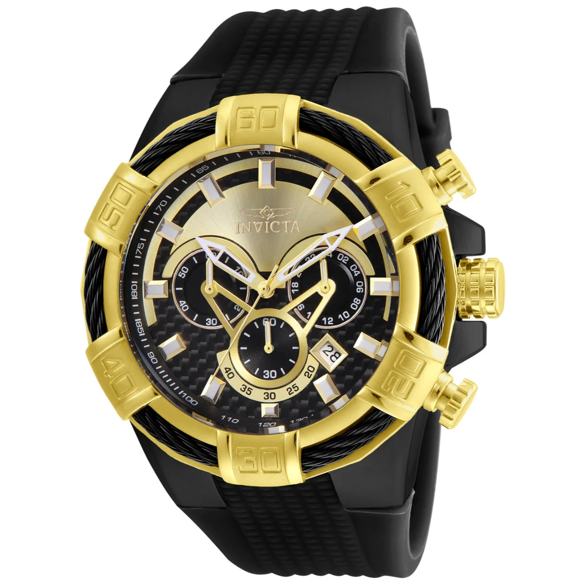 Invicta Bolt Kurdis Watch - 52mm, Black (24699) 52 mm kol saati