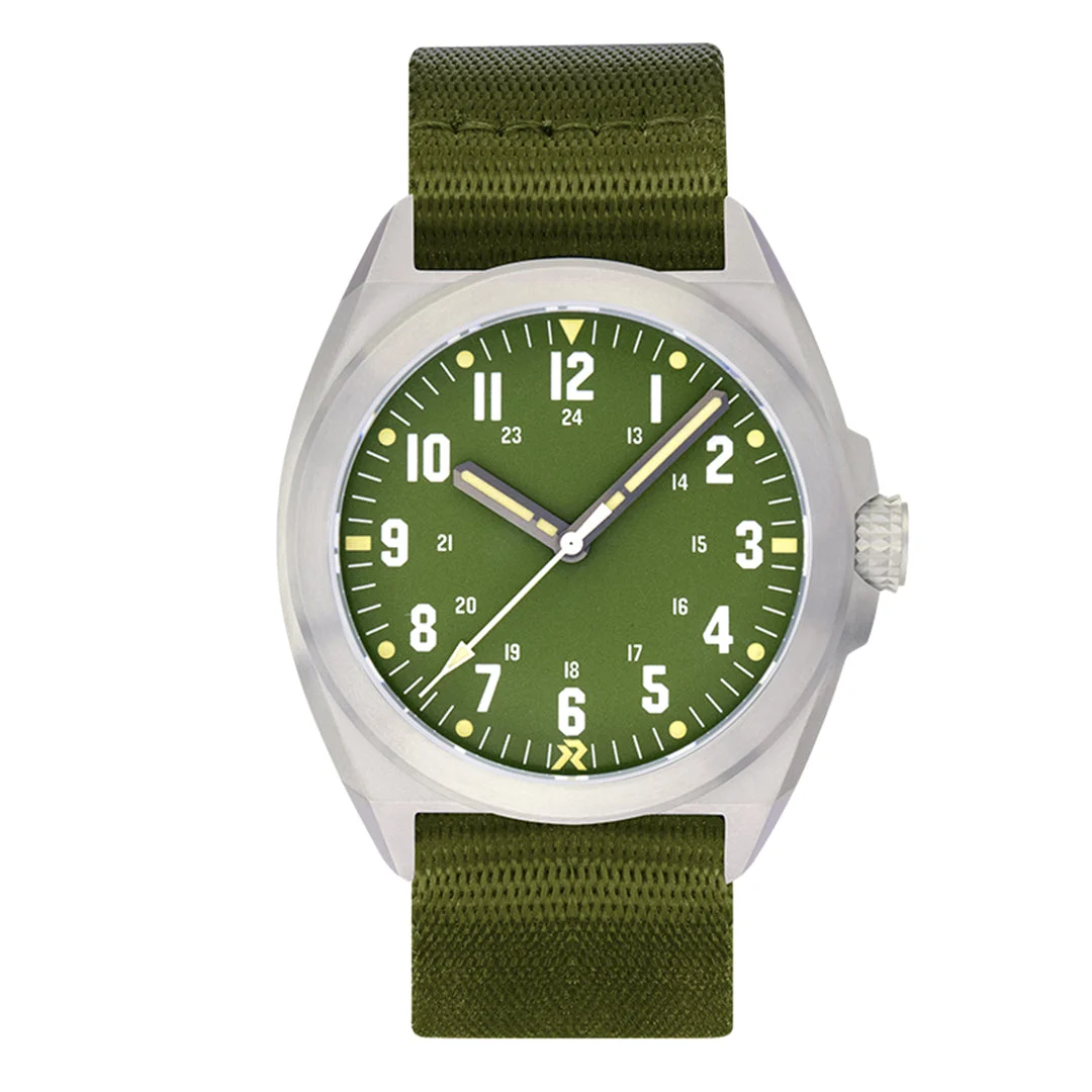 RZE Valour VALOUR 38 - Spruce Green-nylon 20 mm kol saati