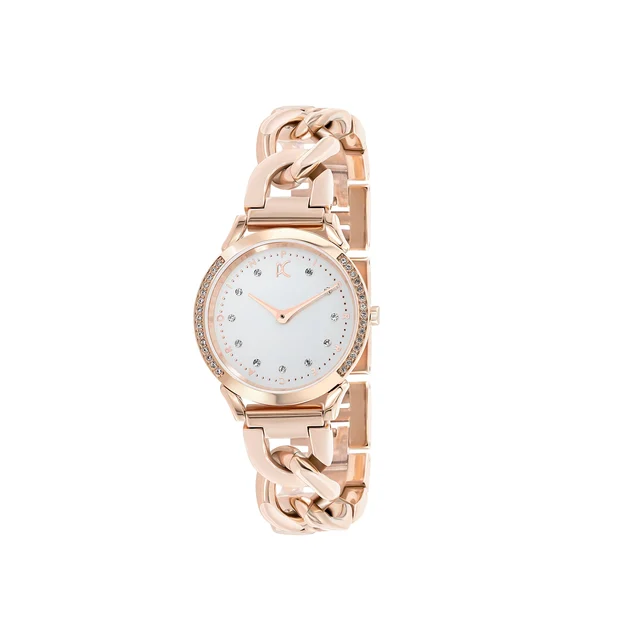 PIGALLE WOMENS Pigalle Rose Gold Watch with Crystals and Metal Chain Link Strap CPI.2578 k