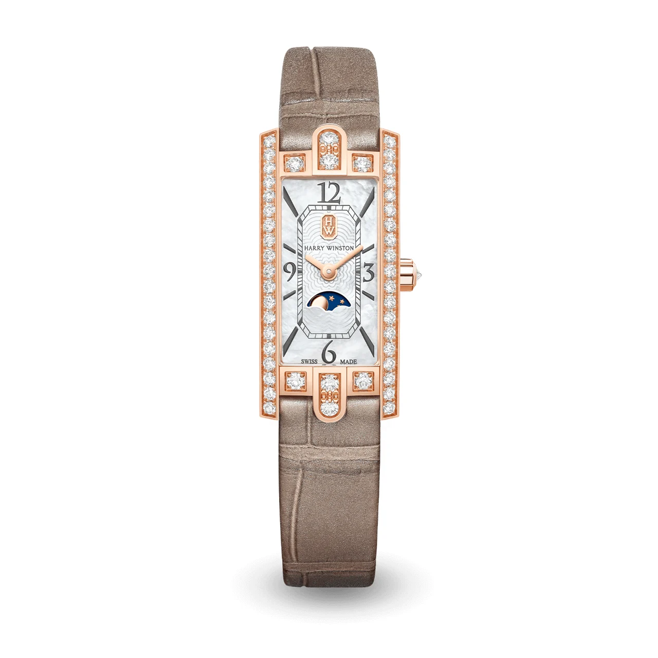 Harry Winston Avenue AVCQMP16RR001 32 mm kol saati