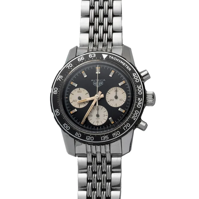 Heuer Ref.2446T Autavia, Three Counter Chronograph, Steel kol saati