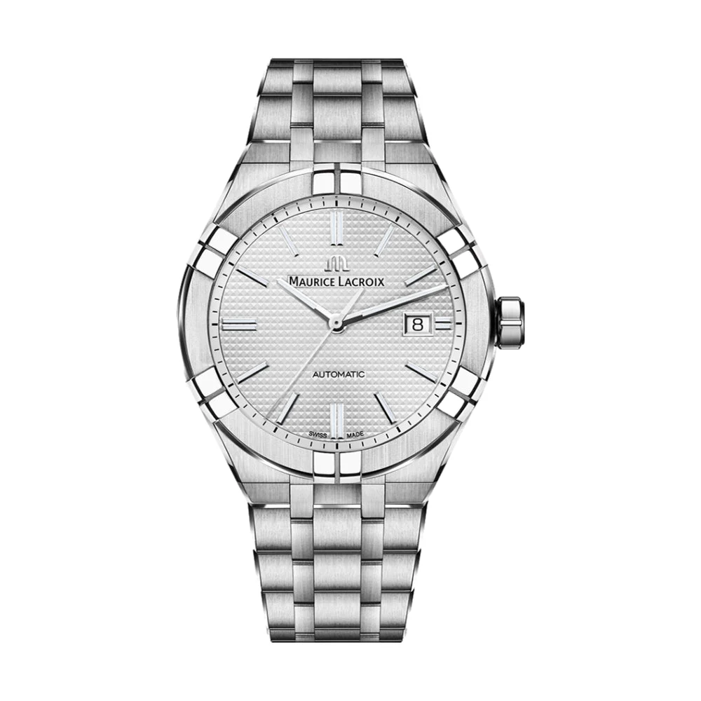 Maurice Lacroix AIKON Automatic Date 42mm - Silver AI6008-SS002-130-1 42 mm kol saati