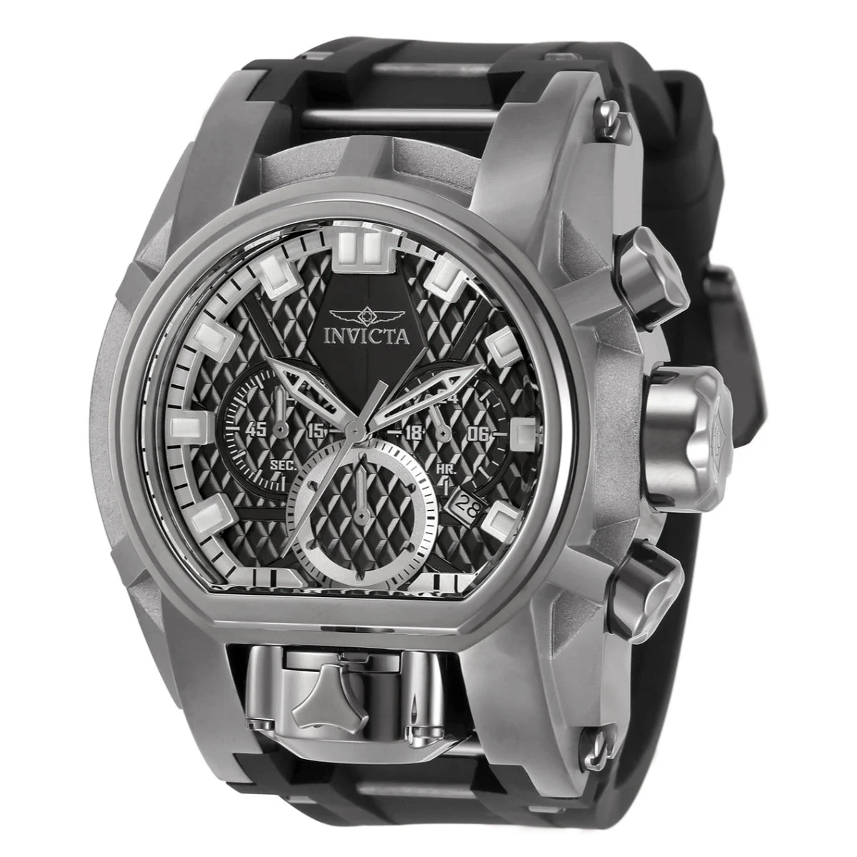 Invicta Bolt Zeus Magnum Watch - 52mm, Black, Titanium (32685) 52 mm kol saati