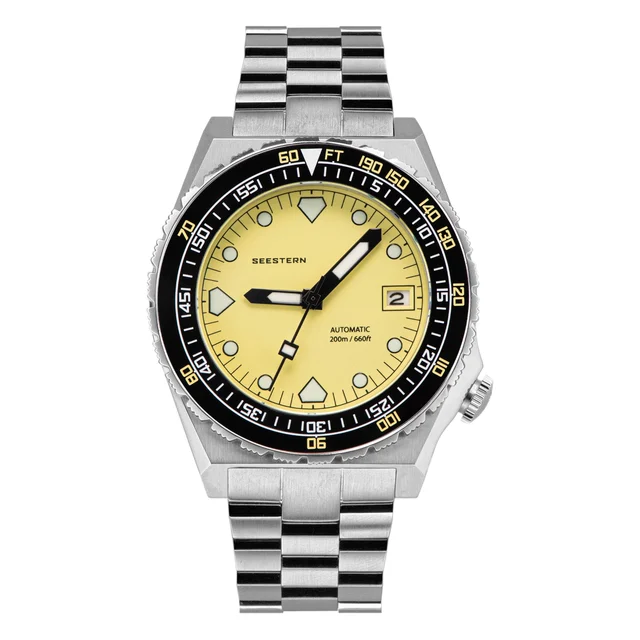 Sugess Seestern Vintage 407 600T Yellow Dial Ceramic Bezel seestern-vintage-s407-600t-yell