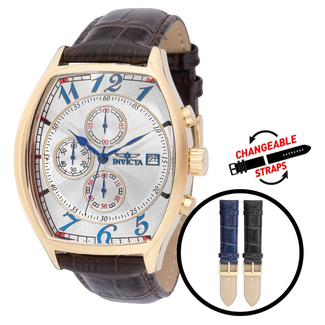 Invicta Specialty Watch - 43mm. Brown with Interchangeable Strap (49839) kol saati