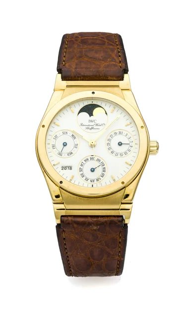 Iwc Ingenieur Perpetual IWC INGENIEUR PERPETUAL REF. 3540 YELLOW GOLD Fine and rare, self-