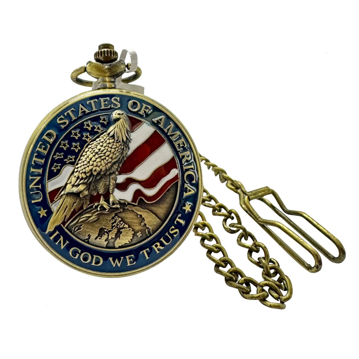 Invicta Vintage Americana Pocket Watch - 47mm. Bronze (49008) 47 mm kol saati