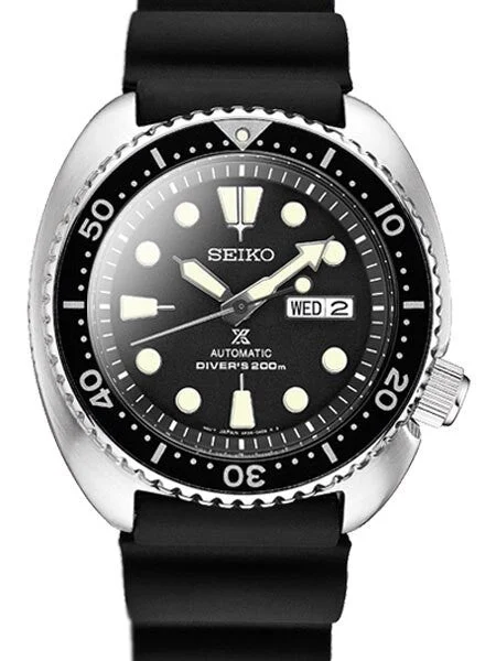 Seiko Long Island Sea Turtle Dive Watch with Double-Domed AR Sapphire Crystal #SRP777-DD 45 mm kol saati