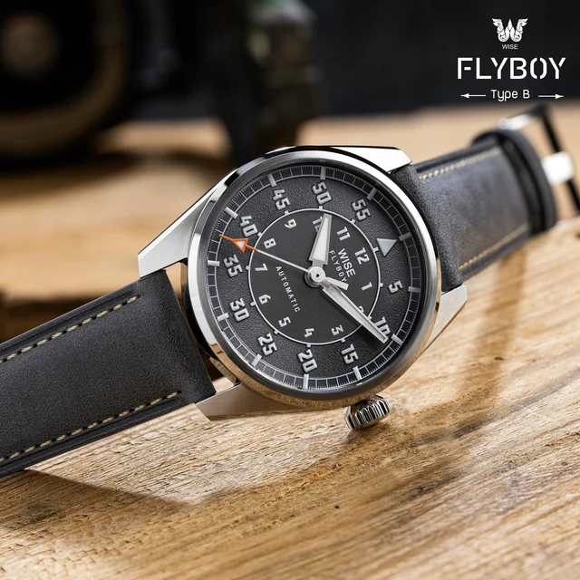 WISE FLYBOY FLB-11 Type B Stainless Steel 904L kol saati