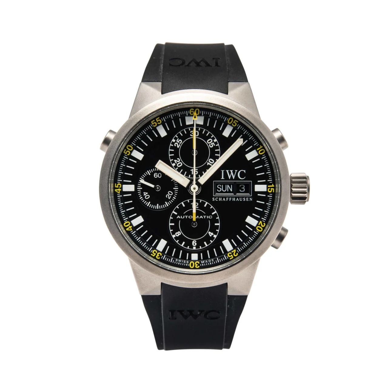 IWC IWC REF. 3715 CHRONO-RATTRAPANTE STEEL kol saati