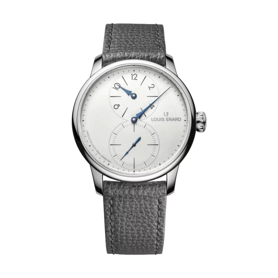Louis Erard Excellence Le Regulateur Grand Feu Enamel 39mm - Ivory on Leather Strap 85248AA54.BVA153 39 mm kol saati