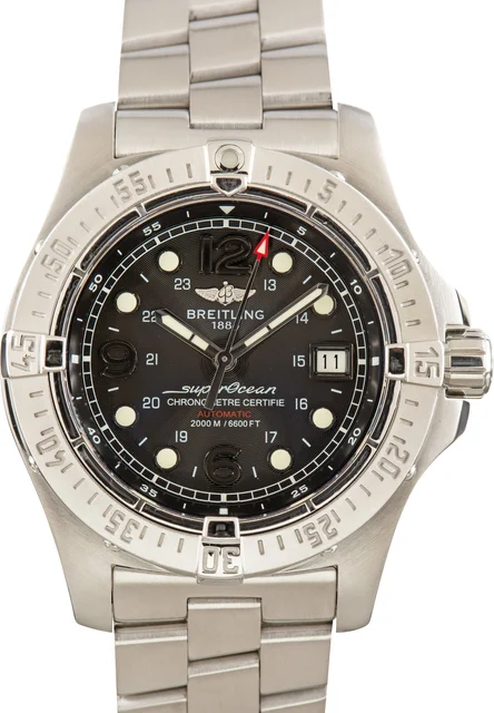 Breitling Superocean Steelfish Black Dial A17390 kol saati