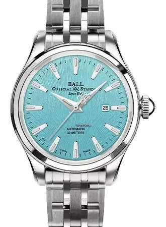 Ball Watch Co. Trainmaster Eternity Ice Blue Ref. NL2080D-S2J-IBE NL2080D-S2J-IBE/BALL 36 mm kol saati
