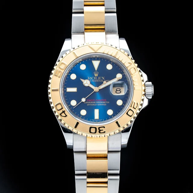 Rolex Yacht Master 40 Two Tone Blue Dial POC210009N34380 kol saati