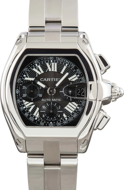 Cartier Roadster W62020X6 XL Black Dial kol saati