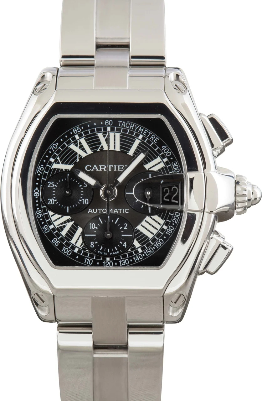 Cartier Roadster W62020X6 XL Black Dial 43 mm kol saati