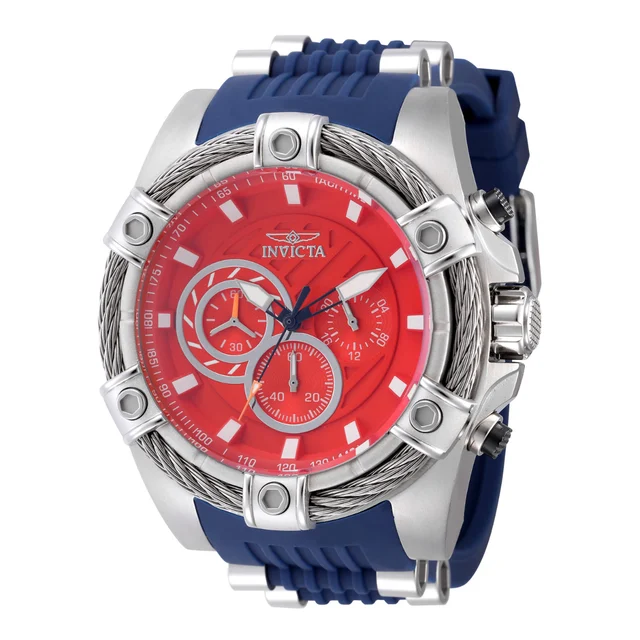 Invicta Bolt Vestige Watch - 52mm. Navy Blue, Steel (49812) kol saati