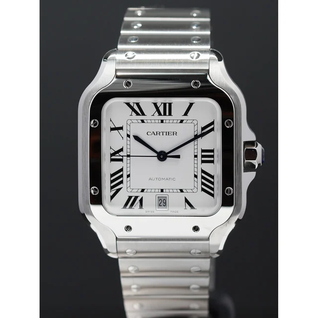 Cartier Santos de WSSA0018 210009N31478 kol saati
