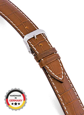 RIOS Grained Leather New Orleans - Cognac - Alligator Grained 5106/RI kol saati