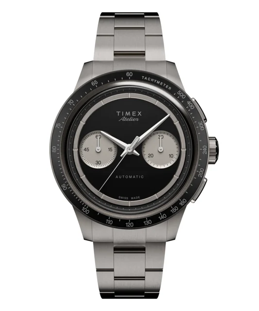 Timex Atelier Chronograph Automatic M1a Ti 42mm Swiss Made Titanium Bracelet TW6A02700 kol