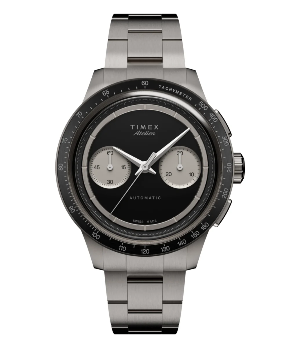 Timex Atelier Chronograph Automatic M1a Ti 42mm Swiss Made Titanium Bracelet TW6A02700 42 mm kol saati
