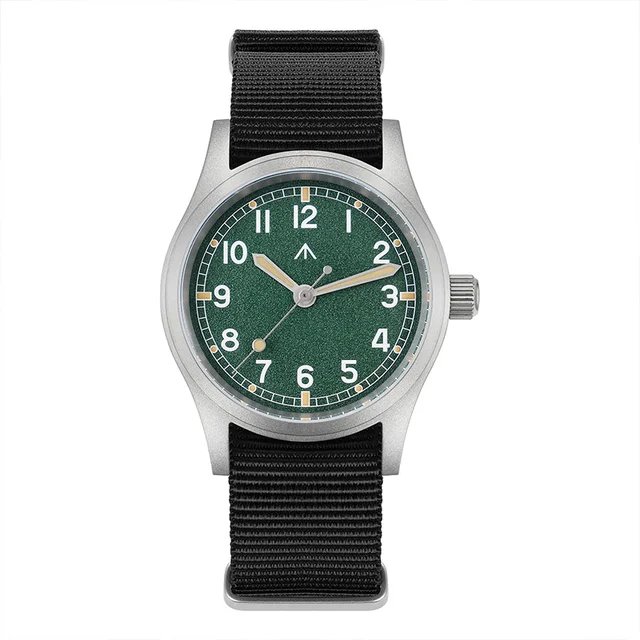MILITADO Retro Field Watch Militado-ML12-红面VH31-灰尼龙 kol saati