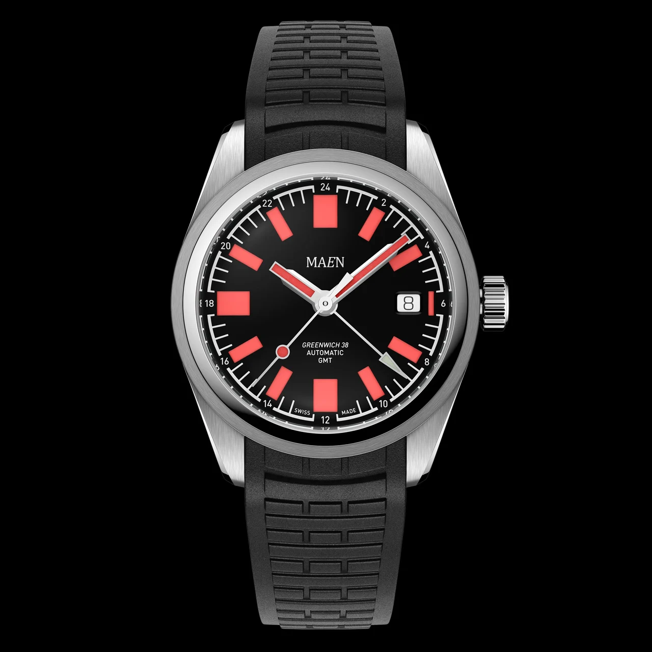 MAEN Watches Greenwich 38 Gmt - MGG.03 kol saati