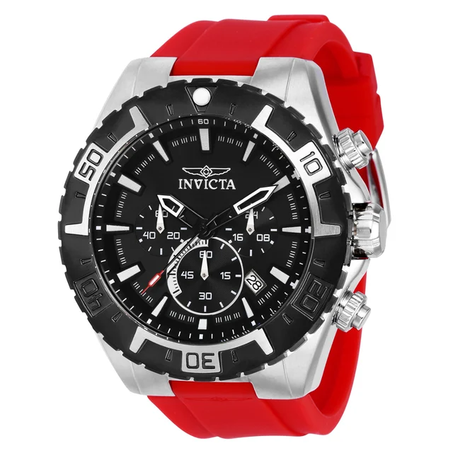 Invicta Aviator Propel Watch - 49mm. Red (37631) kol saati