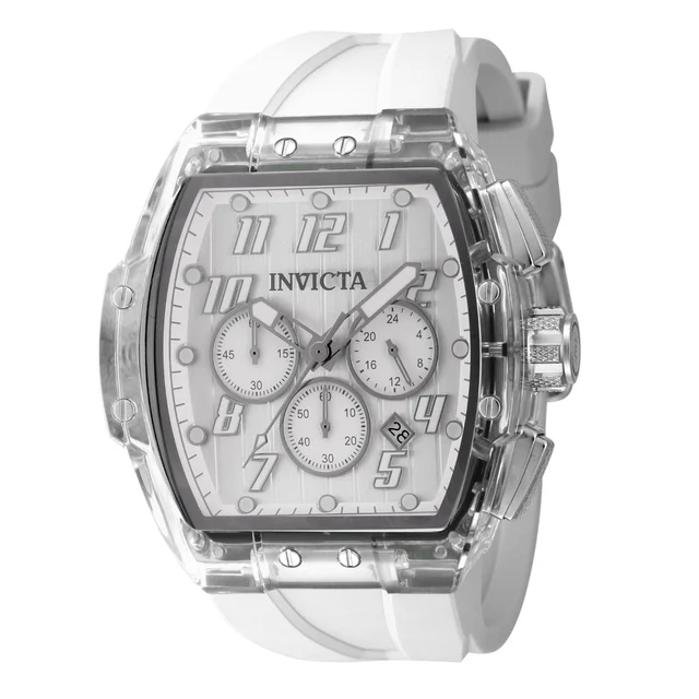 Invicta Open Box S1 Rally Anatomic Watch - 47mm. White (AIC-45481) kol saati