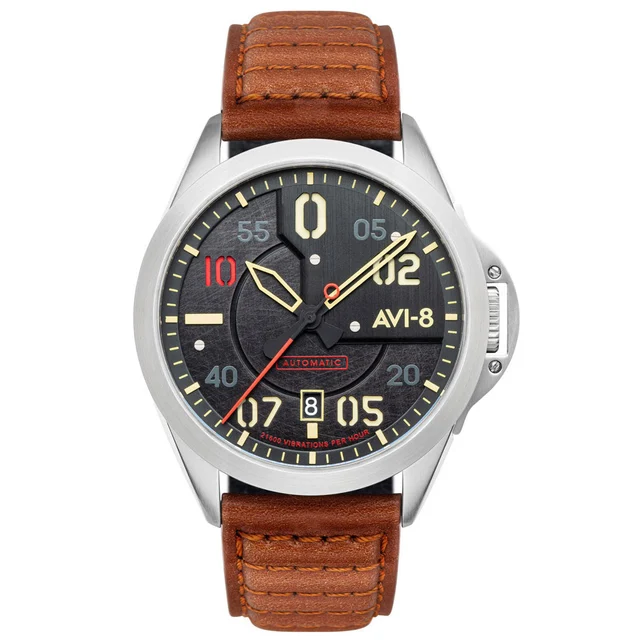AVI-8 Mustang Hitchcock, Automatic Pilot Watch with AR Sapphire Crystal #AV-4086-01 kol sa