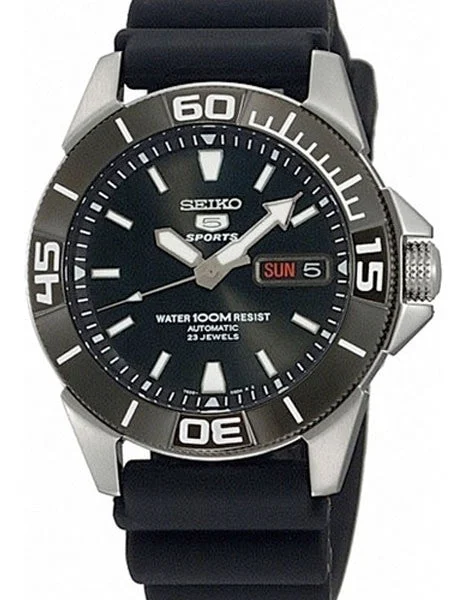 Seiko Sports 5, 23-Jewel Automatic Watch with Day and Date Window #SNZE19K1 kol saati