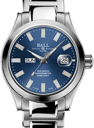Ball Watch Co. Engineer III Marvelight Chronometer Day-Date Blue - Ltd Ed 1000pcs Ref. NM9