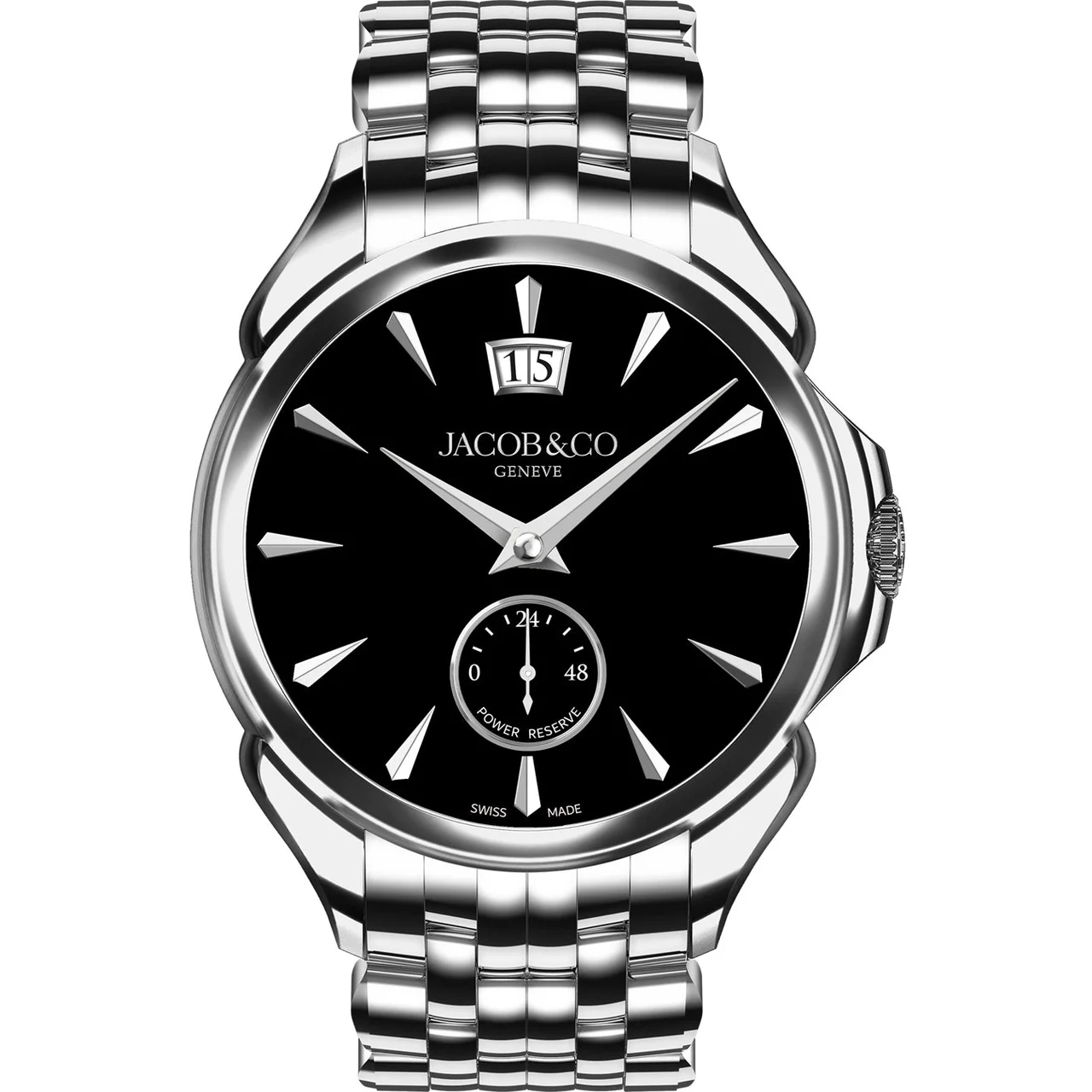Jacob & Co. Jacob & Co. Palatial Classic Onyx Black on Bracelet PC400.10.AA.AE.A10AA kol saati
