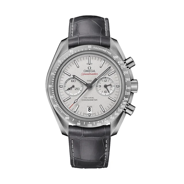 OMEGA Speedmaster Dark Side Of The Moon Chronograph 44.25mm - Grey on Leather Strap O31193