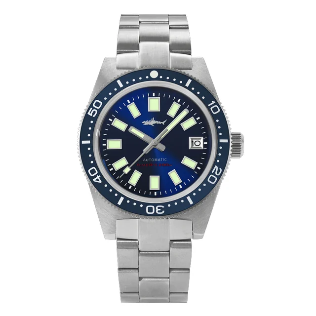 Heimdallr Diver Automatic Watch 海米德-元祖-蓝-钢带855 kol saati