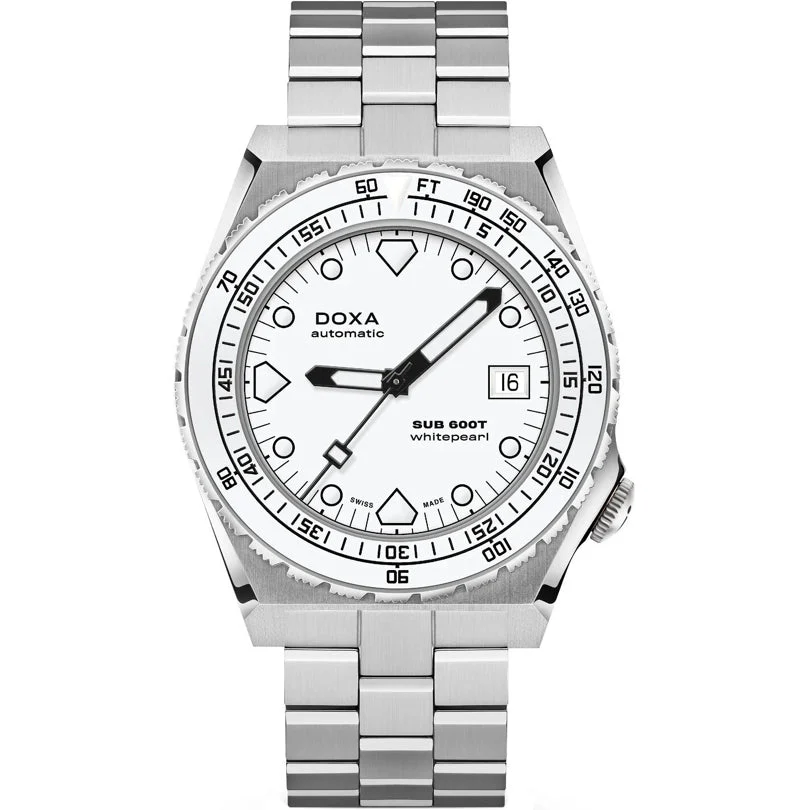 Doxa Sub 600T Whitepearl 861.10.011.10 on Bracelet 40 mm kol saati