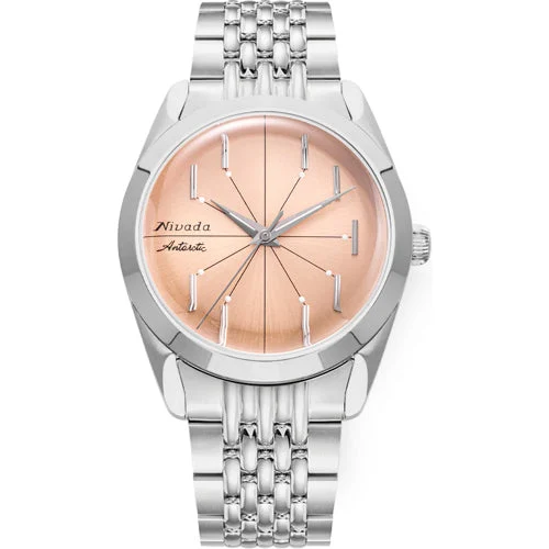 Nivada Grenchen Antarctic Spider Salmon No Date 32050A04 kol saati