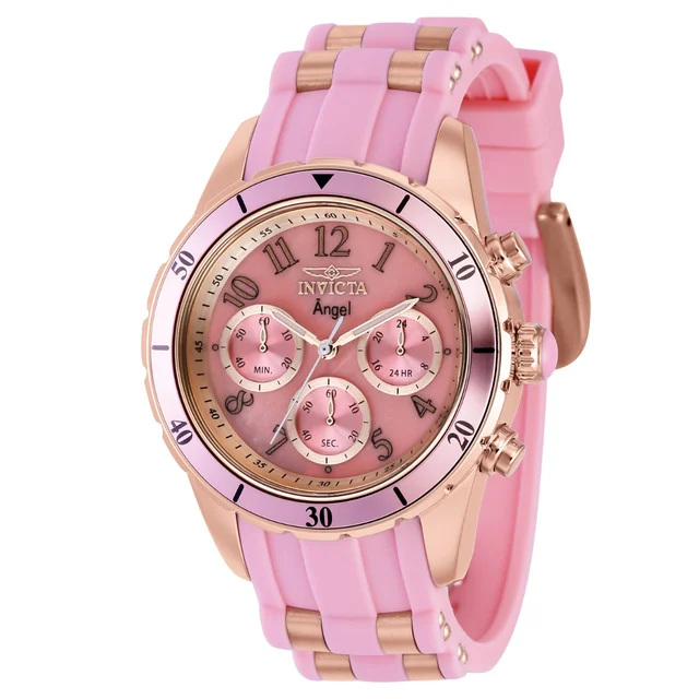 Invicta Angel Zenthia Watch - 40mm. Rose Gold. Pink (39345) kol saati
