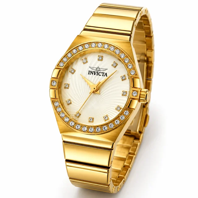 Invicta Angel Watch - 27.8mm, Gold (70261) kol saati
