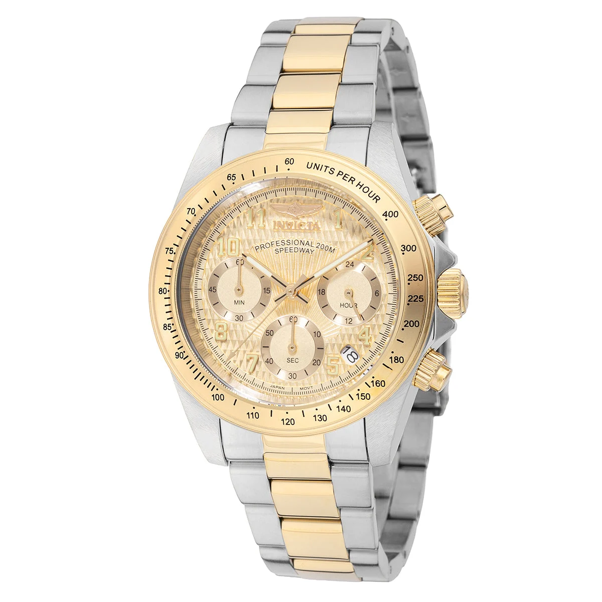 Invicta Speedway Watch - 39.5mm. Gold. Steel (49908) 39.5 mm kol saati