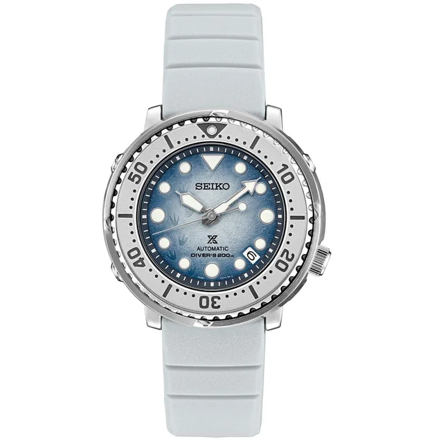 Seiko Prospex Save The Ocean, Special Edition Baby Tuna "Antarctica" Dive Watch #SRPG59 ko