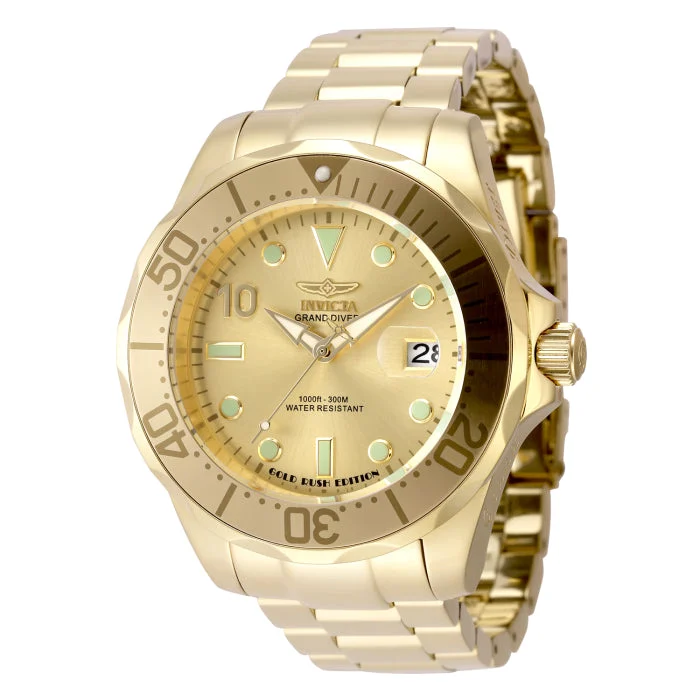 Invicta Grand Diver Gold Rush Edition Automatic Watch - 47mm. Gold (48705) 47 mm kol saati