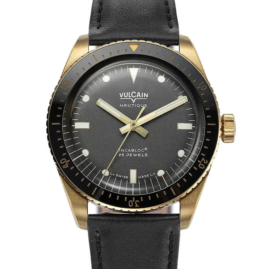 Vulcain Skindiver Nautique 42906 38 mm kol saati