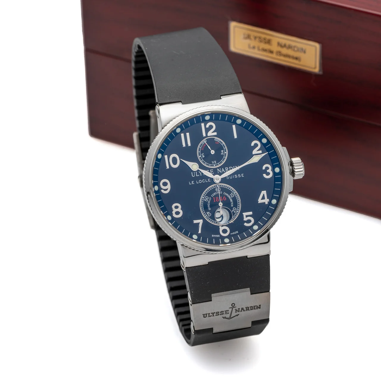 Ulysse Nardin ULYSSE NARDIN, REF. 263-66, MARINE POWER RESERVE, STEEL kol saati